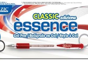 12 RED GEL PENS WITH GRIP