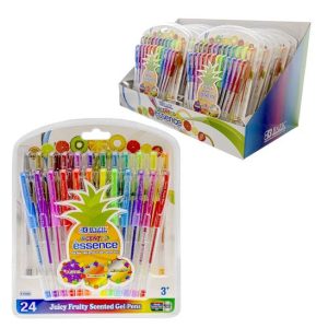 24 SCENTED GEL PENS WITH GRIP